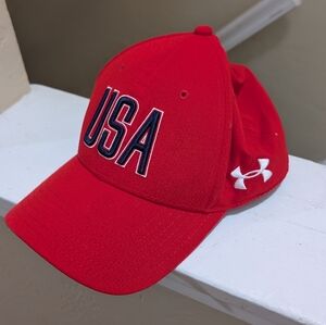 Under Armour Red USA Cap